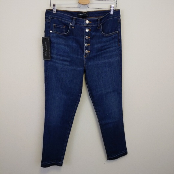 Veronica Beard Denim - Veronica Beard Debbie 10" Skinny Fray Hem Jean 32
